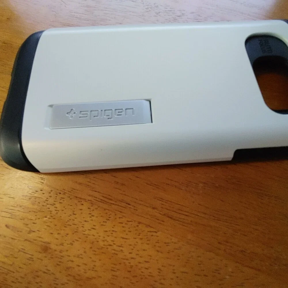 CELL PHONE COVER Spigen Black & White Slim Armour